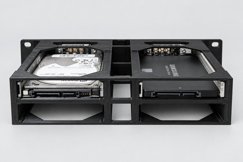 Quad 2.5-inch HDD SSD Caddy Mount | 10-inch 1U Rack (Dell R730/R630/T640/T630) image 3