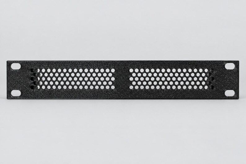 Dual 3.5 HDD Shelf - 10 Inch Rack Mount | 1U SATA Drive Tray | Black PETG image 3