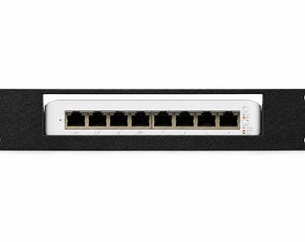 UniFi USW-Lite-8-PoE Rack Mount – 10-Inch, Black PETG