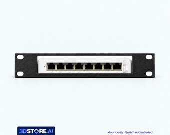 UniFi USW-Lite-8-PoE Rack Mount – 10-Inch, Black or White PETG