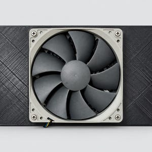 Soporte para ventilador de 120 mm para racks de 10 pulgadas / Panel de nido de abeja 3U / PETG negro imagen 3