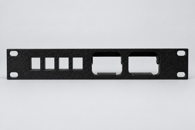 JetKVM + Keystone Rack Mount - 10 Inch Rack - Choose Layout image 2