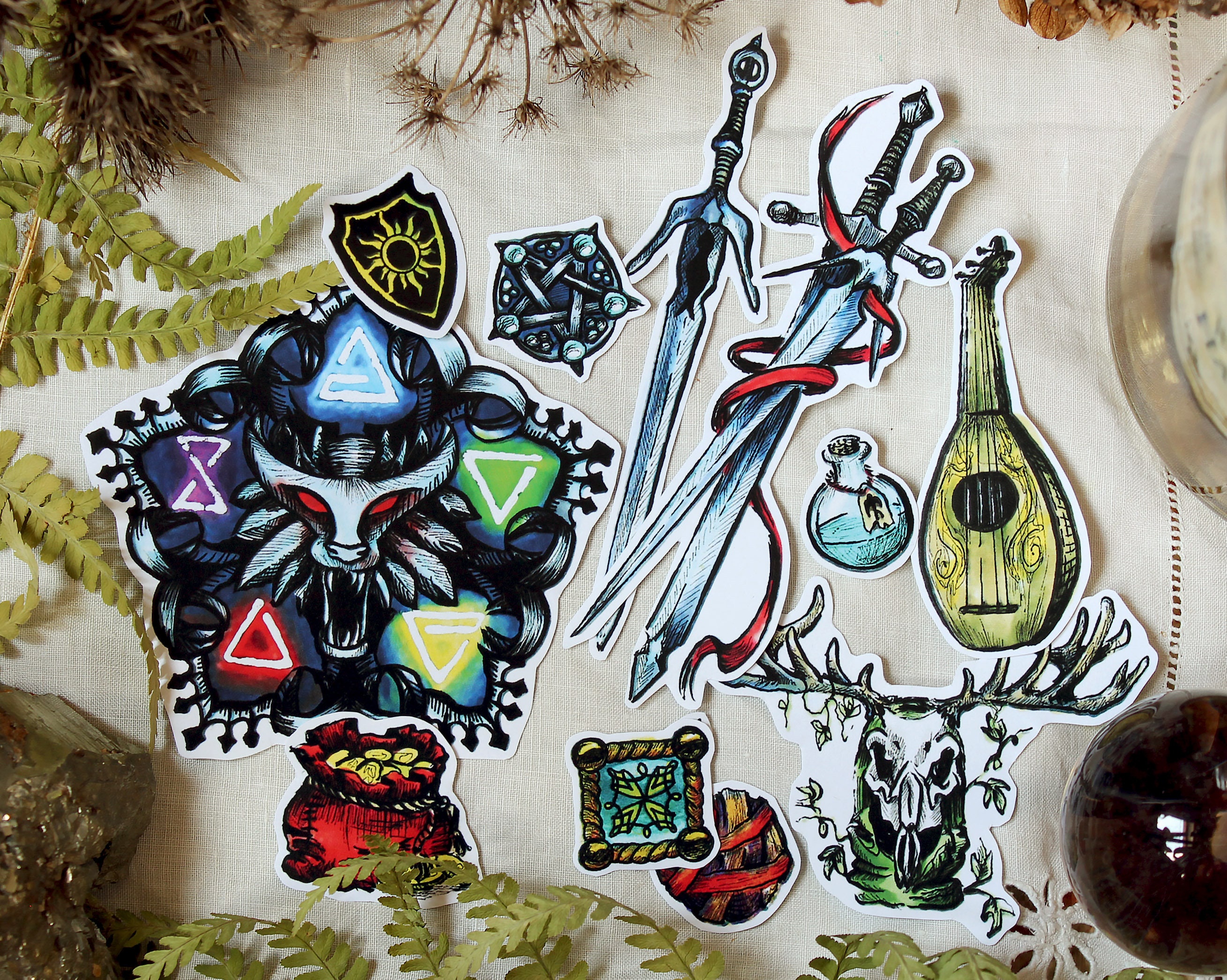 Set stickers witcher 11 stickers Geralt de riv set - Etsy España