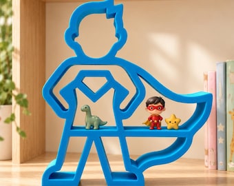Superhelden-Regal und Schreibtisch-Organizer für Büro und Kinderzimmer – 3D-gedruckt