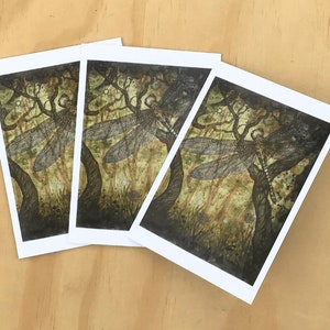 Dragon, set of three gift cards.