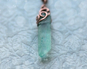 Tutorial per collana di cristallo grezzo, modello di avvolgimento del filo, tutorial per gioielli in cristallo, fai da te, tutorial per collana boho