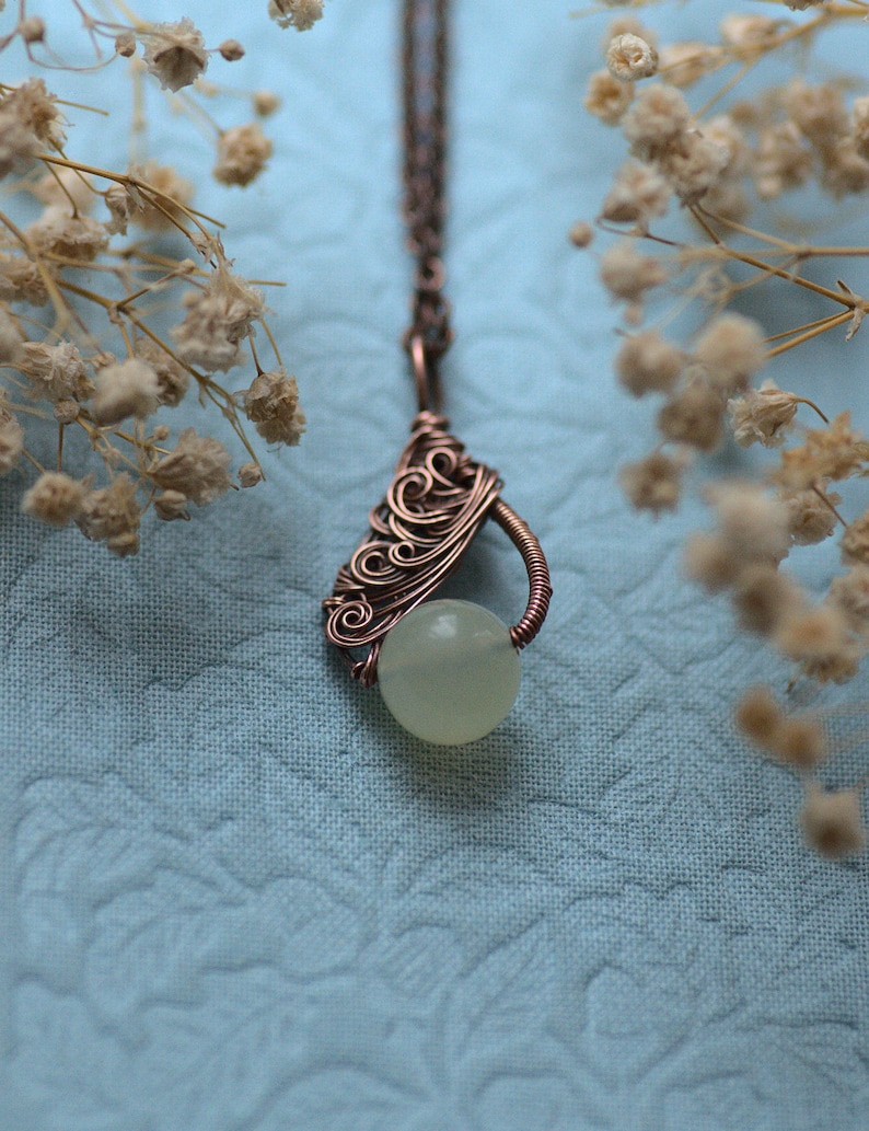 Handledning för Spring Waves-halsband, handledning för trådlindning och trådvävning av smycken, DIY-mönster för smycken för mellannivå bild 1