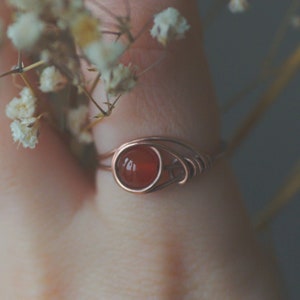 Easy Wire Wrap Ring Tutorial, DIY Jewelry Pattern, Simple Wire Wrapping Jewelry Tutorial Nature Ring Design image 5