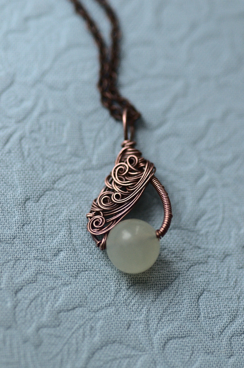 Handledning för Spring Waves-halsband, handledning för trådlindning och trådvävning av smycken, DIY-mönster för smycken för mellannivå bild 5