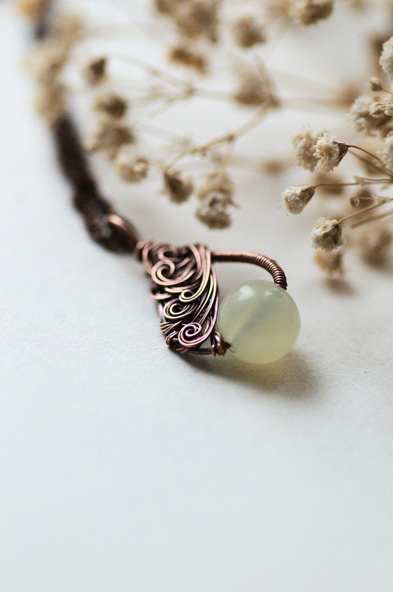 Handledning för Spring Waves-halsband, handledning för trådlindning och trådvävning av smycken, DIY-mönster för smycken för mellannivå bild 2