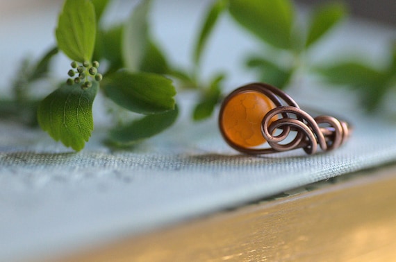Einfaches Wire Wrapping Ring Tutorial Sommerring DIY Schmuck Muster einfaches Wire Wrapping Schmuck Tutorial Nature Ring Design Etsy