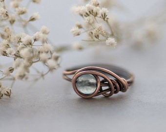 Easy Wire Wrap Ring Tutorial, DIY Jewelry Pattern, Simple Wire Wrapping Jewelry Tutorial - Nature Ring Design