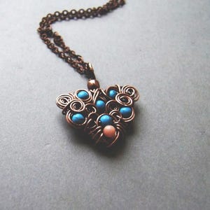 Butterfly Tutorial, Wire Wrapping Pendant Pattern, Jewelry Tutorial, DIY, Winter Necklace Tutorial