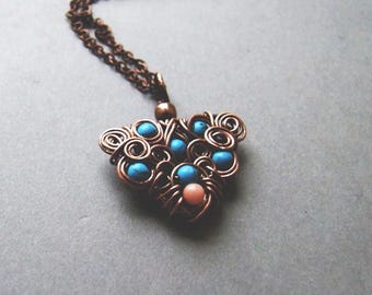 Butterfly Tutorial, Wire Wrapping Pendant Pattern, Jewelry Tutorial, DIY, Winter Necklace Tutorial
