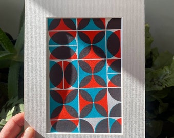 SuperSale - Limited edition - Screen print - A5 unique abstract pattern