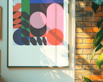 Giclée print - Square format geometric print