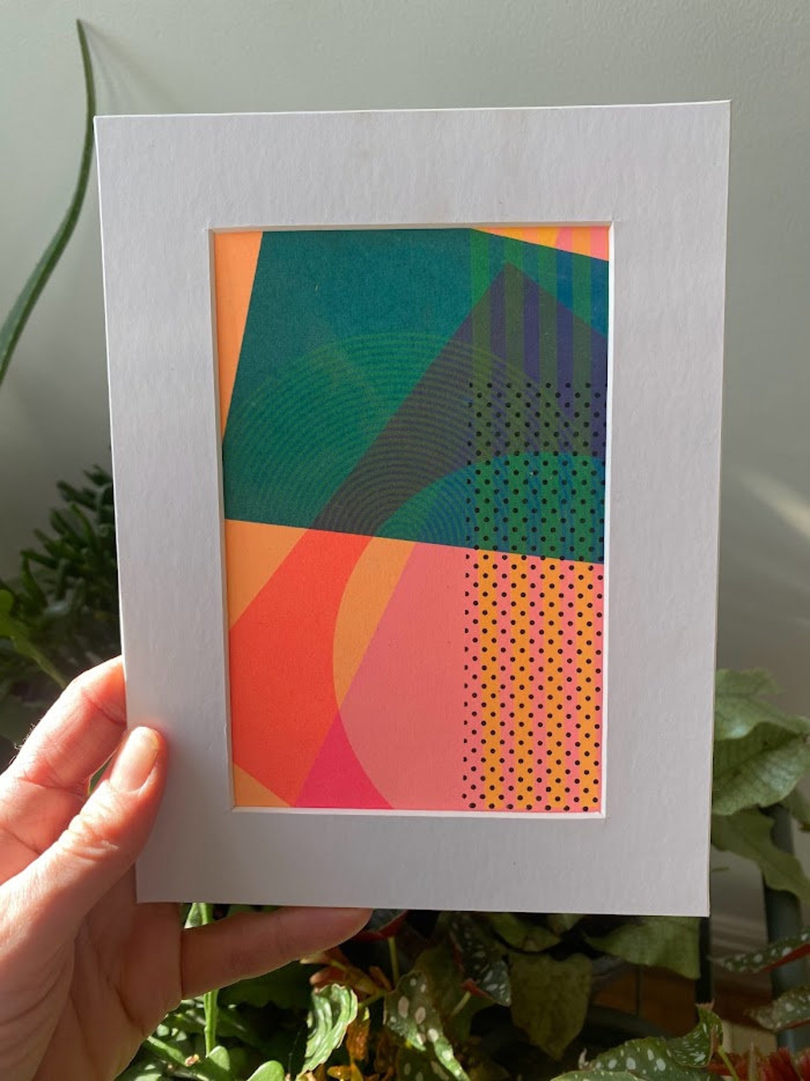 Screenprint Pattern A5 Unique Screen Print - Abstract Pattern - Etsy