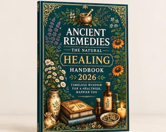 Manual de remedios antiguos para la curación natural 2026 / Libro de medicina herbaria / Guía de remedios caseros / Libro de referencia sobre curación holística
