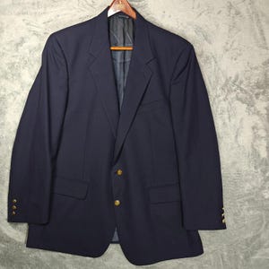 Navy Burberry Blazer - Etsy