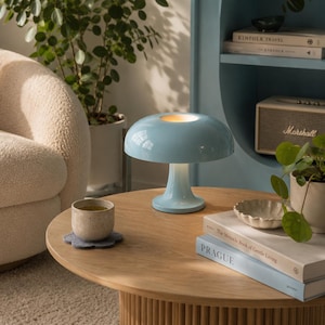 Pilzförmige Tischleuchte | Retro-Nachttischleuchte im Mid-Century-Modern-Stil, skandinavisches Design