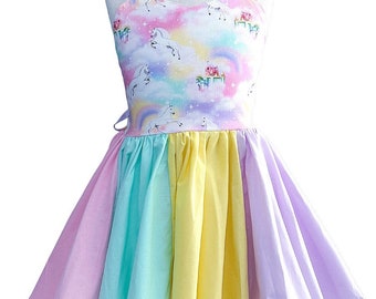 Unicorn Rainbow Twirl Dress