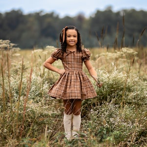 Fall Plaid Twirl Dress