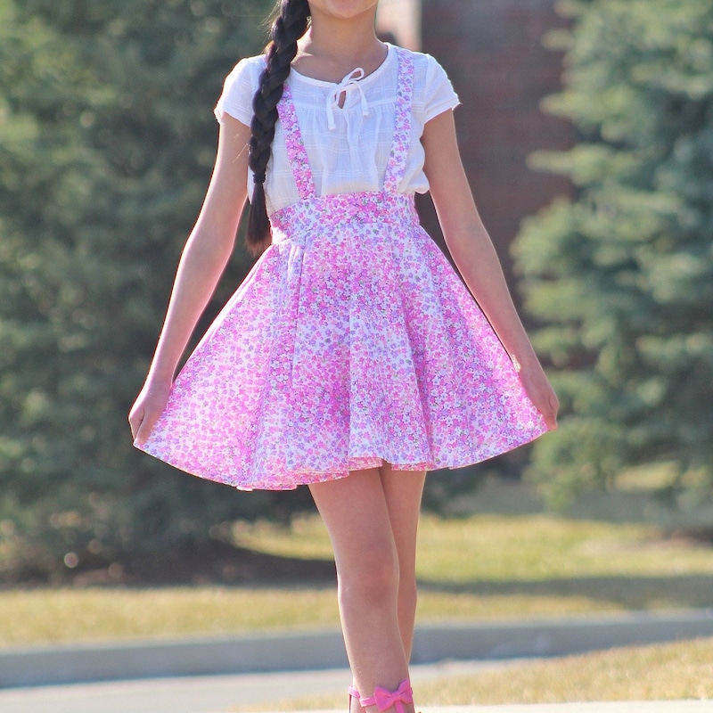 Girl Suspender Skirt - Etsy