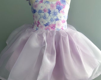 Girls Spring Dress | Girls Easter Dress | Lilac Floral Dress | Toddler Spring Dress