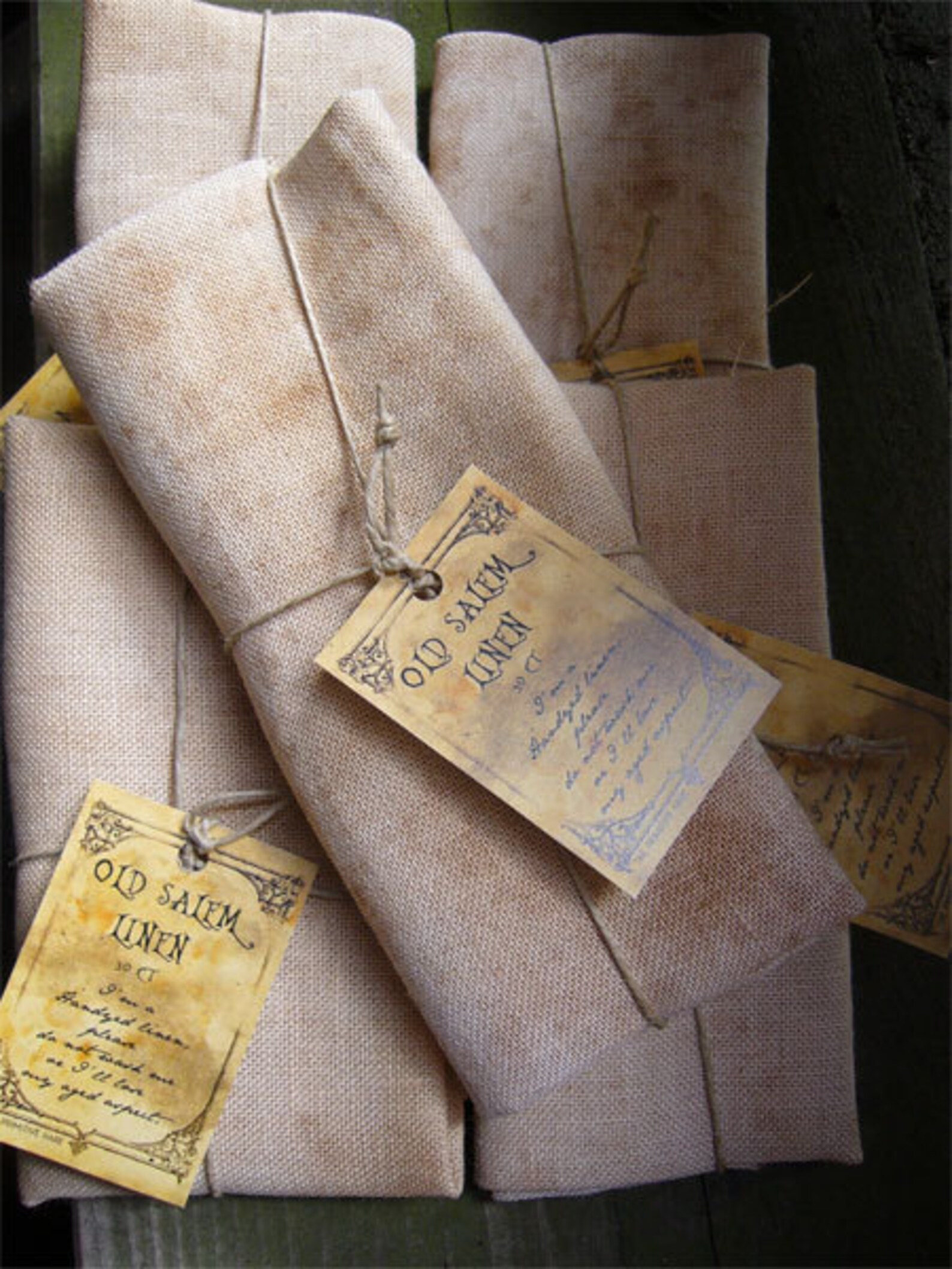 Linen Old Salem Linen BIG CUT Etsy