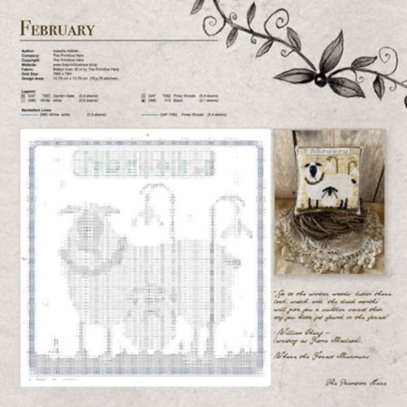 CROSS STITCH CALENDAR 2023 image 4