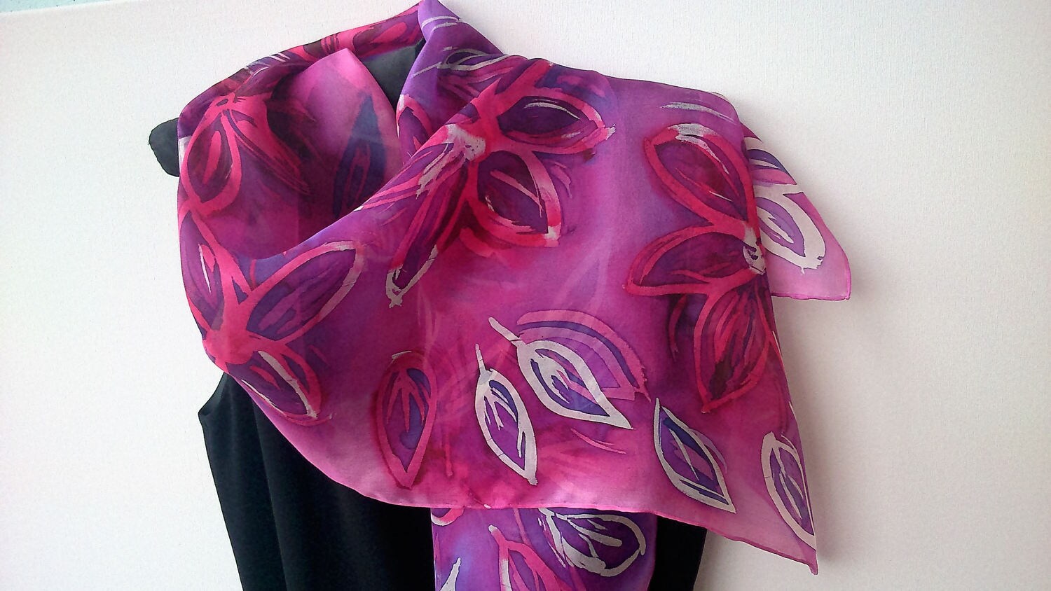 Hot batik - original idea for silk scarves Hot batik - original idea for silk scarves