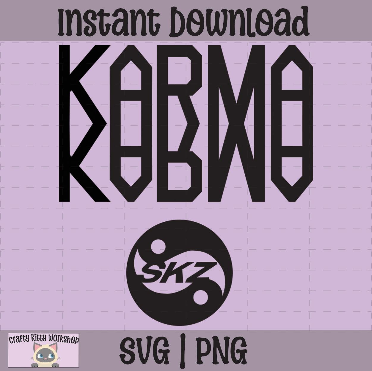 Stray Kids SKZ Karma SVG | Kpop Cricut Files (instant Download PNG
