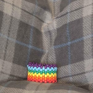 Rainbow Kandi Cuff