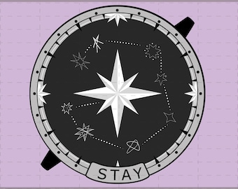 Stray Kids SKZ Stay Compass SVG | Kpop Cricut Files (instant