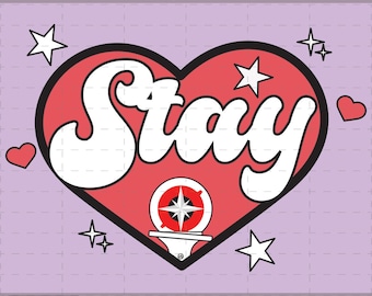 Stray Kids SKZ Stay/Love Stay SVG | Kpop Cricut Files (Instant Download PNG)