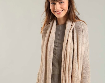 Light Pink Beige chunky Scarf, Long Soft Handmade Knitted Scarf, Winter Scarves, Beautiful Knit wrap, gift for her, wife gift, gift for mom