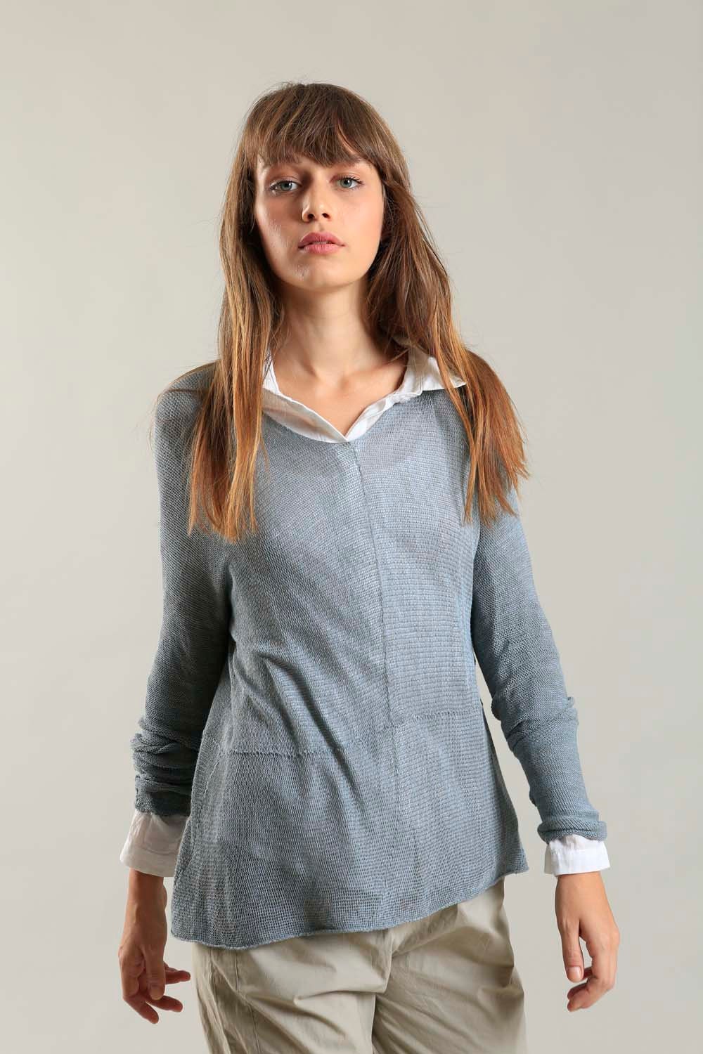 Beautiful Knitted Top Gold Brown Knit 