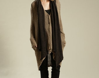 ChunkyDark Brown unisex scarf