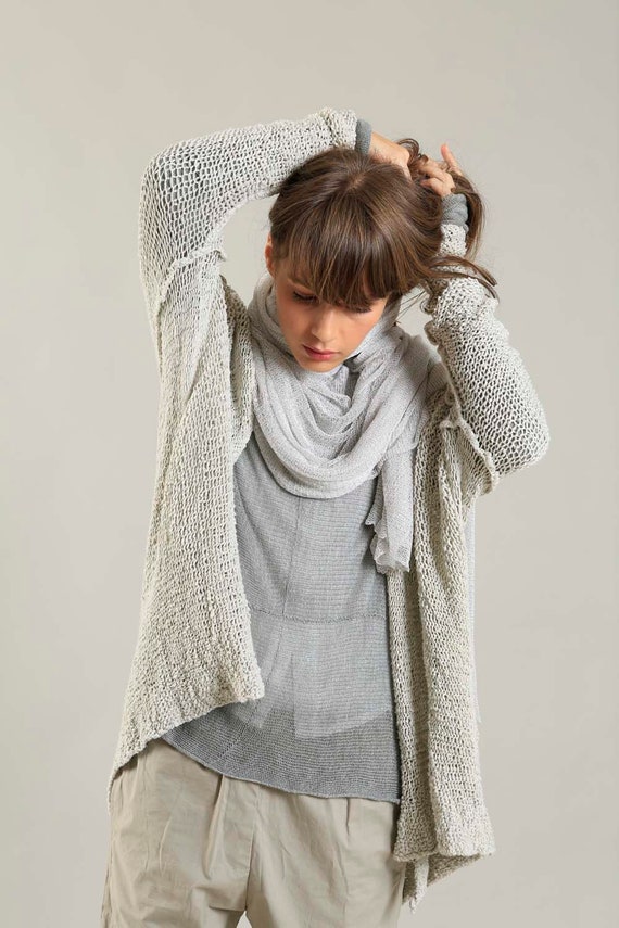long knee length cardigan sweater