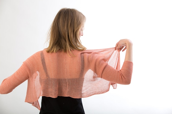 Pink sheer cardigan discount