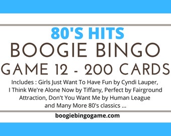 80s music bingo 80s music bingo