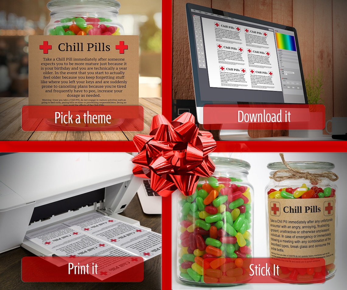 Chill Pill Gifts Students Printable Gifts Etsy