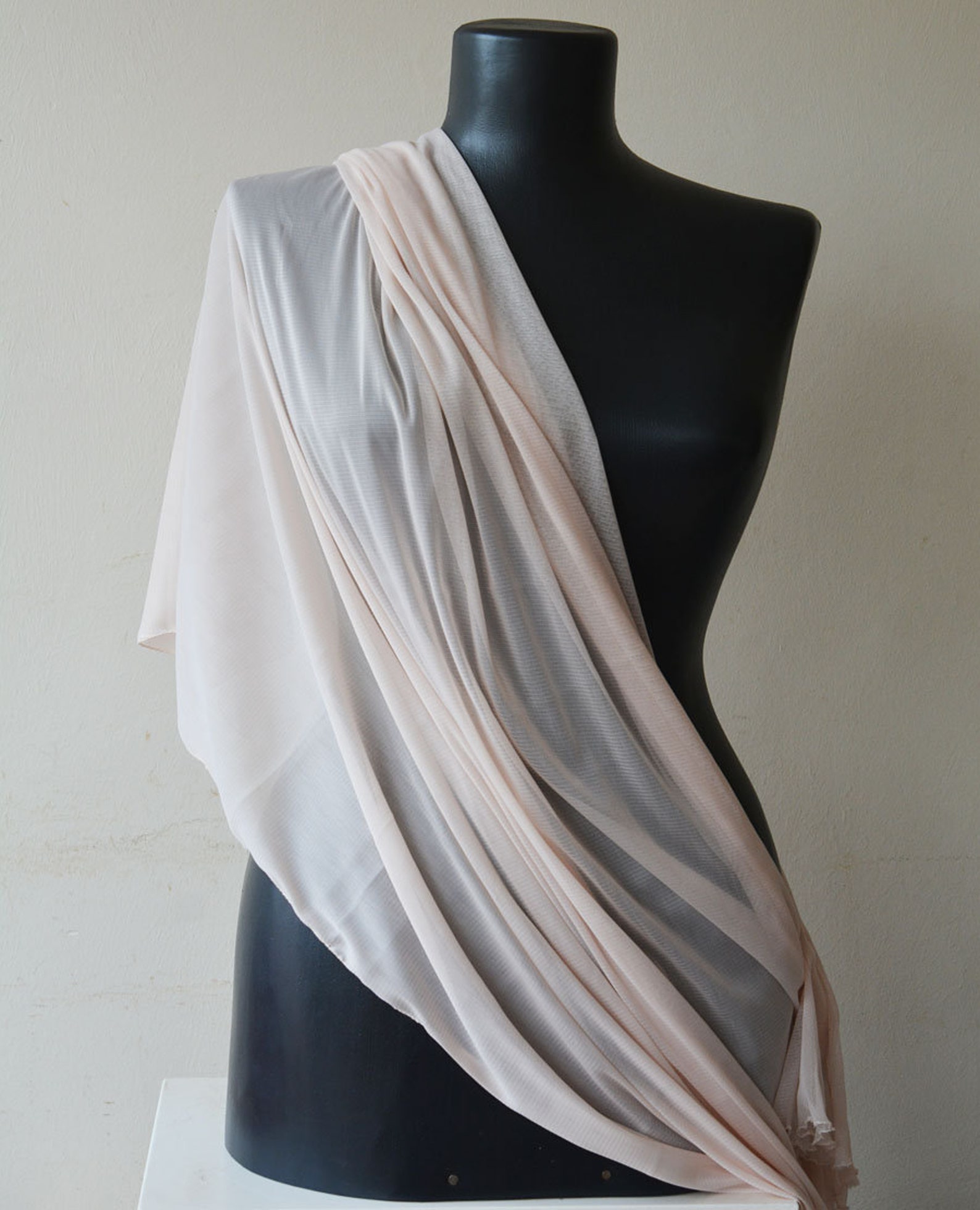 blush pink shawl wrap