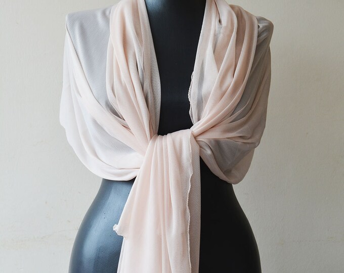 blush pink shawl wrap