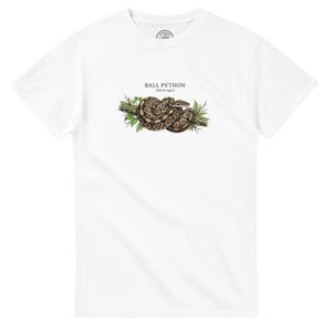 Maglietta unisex con stampa pitone reale | Maglietta pesante con grafica botanica del pitone reale immagine 5