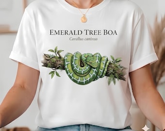 T-shirt unisex Emerald Tree Boa | Girocollo classico in cotone pesante
