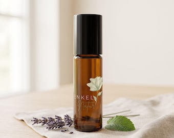 Roll-on con oli essenziali da 10 ml - aromaterapia da portare in tasca e in borsa, tre miscele, fatto a mano in Svezia