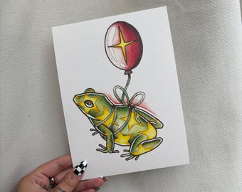 Frog Tattoo Print