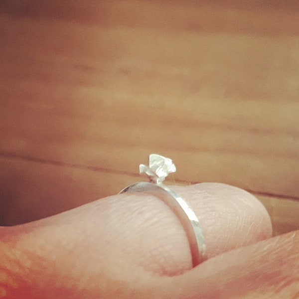 Bague en argent Pépite d'argent