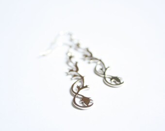 TO ORDER Thistle earrings - sterling silver